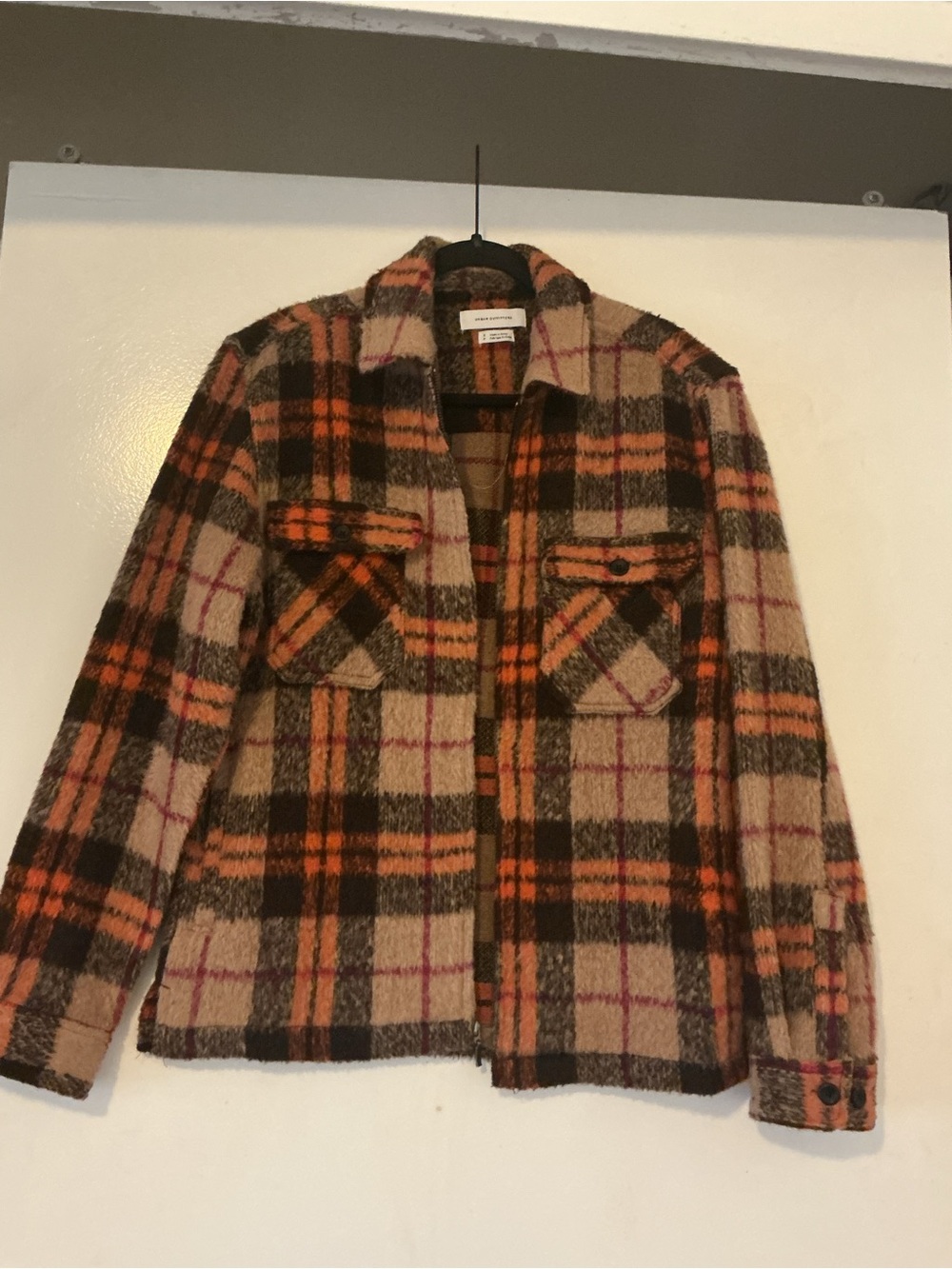 NWOT Urban Outfitters Plaid Shacket wool blend